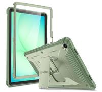 Fintie Coque Antichoc pour Samsung Galaxy Tab A9 Plus/A9+ 5G 11" 2023 Modèle (SM-X210/X216/X218), Tuatara Rugged Unibody Hybride Bumper Hybrid Kickstand Protecteur d'écran intégré Vert Sauge