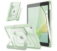 FINTIE Coque pour iPad 9e / 8e / 7e Génération 10.2 Pouces (2021/2020/2019), [Béquille Métale Réglable & Ranger Le Stylet] Etui Givré Multipositions, Adapté au Travail et aux Etudiants, Vert