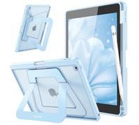 FINTIE Coque pour iPad 9e / 8e / 7e Génération 10.2 Pouces (2021/2020/2019), [Béquille Métale Réglable & Ranger Le Stylet] Etui Givré Multipositions, Adapté au Travail et aux Etudiants, Bleu Ciel