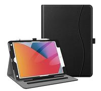 FINTIE Coque Compatible avec iPad 10.2” 9ème Génération 2021 / 8ème Gén 2020 / 7ème Gén 2019, Housse Multiposition Etui Veille/Réveil Automatique Protection des Coins, Noir