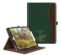 FINTIE Coque Compatible avec iPad 10.2” 9ème Génération 2021 / 8ème Gén 2020 / 7ème Gén 2019, Housse Multiposition Etui Veille/Réveil Automatique Protection des Coins, Champignon