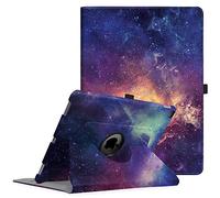 FINTIE Coque Compatible avec iPad Pro 12.9 Pouces 2ème / 1ère Génération (2017/2015) - Etui Rotation 360° Housse Sommeil/Réveil Automatique, Galaxie