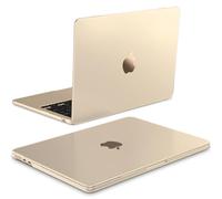 FINTIE Coque Compatible avec MacBook Air 13.6 Pouces M4 M3 M2 (2025/2024/2022, A3240/A3113/A2681) - [Couleur Améliorée] Coque Ultra-Fine Légère Etui Anti-Empreinte Digitale, Lumière Stellaire Mate