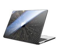 FINTIE Coque Compatible avec MacBook Air 13.6 Pouces M4 M3 M2 (A3240/A3113/A2681, 2025/2024/2022) - Coque Fine et Légère Étui Rigide Housse en Plastique, Météore(Noir)