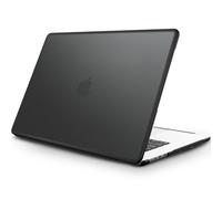 FINTIE Coque Compatible avec MacBook Air 15 Pouces M4 M3 M2 (A3241/A3114/A2941, 2025/2024/2023), Coque Rigide Etui Finition Mate Anti-Empreintes Digitales avec Bord Antichoc, Noir Givré