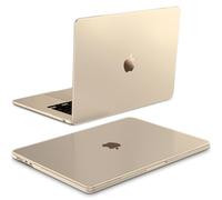 FINTIE Coque Compatible avec MacBook Air 15 Pouces M4 M3 M2 (A3241/A3114/A2941, 2025/2024/2023)-[Couleur Améliorée] Coque Ultra-Fine Légère Etui Anti-Empreinte Digitale, Lumière Stellaire Mate