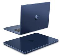 FINTIE Coque Compatible avec MacBook Air 15 Pouces M4 M3 M2 (A3241/A3114/A2941, 2025/2024/2023)-[Couleur Améliorée] Coque Ultra-Fine Légère Etui Anti-Empreinte Digitale, Minuit Mate