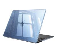 FINTIE Coque Compatible avec MacBook Pro 14 Pouces M5 M4 M3 M2 M1 Pro/Max (2026-2021), Etui Fin Léger Housse de Protection en Plastique Rigide, Bleu Perle Paillette