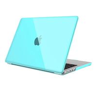FINTIE Coque Compatible avec MacBook Pro 14 Pouces M5 M4 M3 M2 M1 Pro/Max (2026-2021), Etui Fin Léger Housse de Protection en Plastique Rigide, Turquoise Cristallin