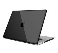 FINTIE Coque Compatible avec MacBook Pro 16 Pouces M4 M3 M2 M1 Pro/Max 2024/2023/2021 (A3186/A3403/A2991/A2780/A2485), Etui Rigide Fin Housse en Plastique Léger, Noir Cristallin