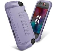 FINTIE Coque Compatible avec Nintendo Switch 2 (2025) - [Antichoc & Léger en EVA] Étui Protection avec 2 Emplacements Cartes de Jeu, Housse Anti-rayures avec Grip Ergonomiques, Lilas