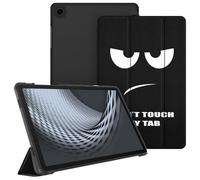 FINTIE Coque Compatible avec Samsung Galaxy Tab A11 Plus (A11+) 11 Pouces 2025 et Galaxy Tab A9 Plus (A9+) 11” 2023, Etui Transparent Givré Dur Housse Fine et Légère, Don't Touch