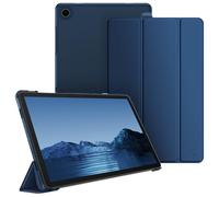FINTIE Coque Compatible avec Samsung Galaxy Tab A11 Plus (A11+) 11 Pouces 2025 et Galaxy Tab A9 Plus (A9+) 11” 2023, Etui Transparent Givré Dur Housse Fine et Légère, Bleu Marine