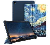 FINTIE Coque Compatible avec Samsung Galaxy Tab A11 Plus (A11+) 11 Pouces 2025 et Galaxy Tab A9 Plus (A9+) 11” 2023, Etui Transparent Givré Dur Housse Fine et Légère, Nuit Étoilée