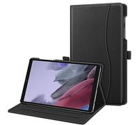 FINTIE Coque Compatible avec Samsung Galaxy Tab A7 Lite 8,7 Pouces 2021, Housse Angles Multiples Etui avec Poche de Document, Protection pour Tab A7 Lite SM-T225/T220/T227, Noir
