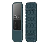 FINTIE Coque Compatible avec Télécommande Apple TV 4K 5ème / 4ème Génération en Silicone Anti-dérapante Housse de Protection Léger Compatible avec Apple Siri Télécommande, Bleu