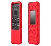 FINTIE Coque Compatible avec Télécommande Samsung Smart TV BN59-01432A/BN59-01432J/BN59-01432B/BN59-01432D/BN59-01436A/BN59-01436B, Etui en Silicone Anti-dérapannt et Léger, Rouge