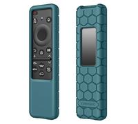 FINTIE Coque Compatible avec Télécommande Samsung Smart TV BN59-01432A/BN59-01432J/BN59-01432B/BN59-01432D/BN59-01436A/BN59-01436B, Etui en Silicone Anti-dérapannt et Léger, Cyan Foncé