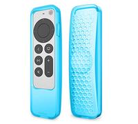 Fintie Coque de Protection 2 en 1 pour télécommande Apple TV Siri 2021 et 2022 et Apple AirTag - Coque légère, antidérapante et résistante aux Chocs pour télécommande Apple TV 4K/HD Siri (2e