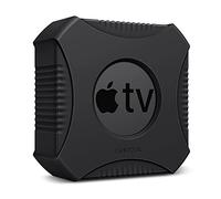 FINTIE Coque de protection en silicone pour Apple TV 4K / HD - Légère, antidérapante et résistante aux chocs - Noir