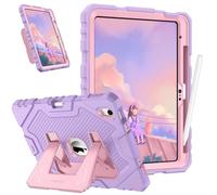 FINTIE Coque Enfant pour iPad A16 11e Génération 11"/iPad 10e Gén 10.9" | Étui avec Support Intégré et Porte-Stylet, Coque Robuste et Antichoc, Violet