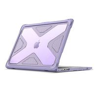 FINTIE Coque Compatible avec MacBook Air 15 Pouces M4 M3 M2 (2025/2024/2023, A3241/A3114/A2941) - Coque Rigide Robuste Antichoc, Etui Hybride Protection Renforcée, Lilas