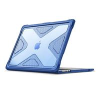 FINTIE Coque Compatible avec MacBook Air 15 Pouces M4 M3 M2 (2025/2024/2023, A3241/A3114/A2941) - Coque Rigide Robuste Antichoc, Etui Hybride Protection Renforcée, Bleu