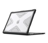 FINTIE Coque Compatible avec MacBook Air 15 Pouces M4 M3 M2 (2025/2024/2023, A3241/A3114/A2941) - Coque Rigide Robuste Antichoc, Etui Hybride Protection Renforcée, Noir