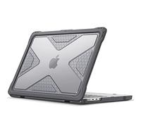 FINTIE Coque Hybride Compatible avec MacBook Pro 14 Pouces M5 M4 M3 M2 M1 Pro/Max (2026-2021), Etui Rigide Robuste Housse avec Bords Antichoc, Gris