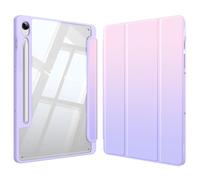 Fintie Coque Hybride Fine pour Samsung Galaxy Tab S10 FE/S9 FE 5G 10,9 Pouces/Tab S9 11 Pouces avec Porte-Stylo S, Coque arrière Transparente, Fonction Veille/réveil Automatique, Ombre Fantaisie