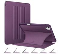 FINTIE Coque Multi-Angle pour iPad Pro 11 Pouces M5/M4 (2025/2024) | Etui Magnétique 6 Angles, avec Rangement de Stylet, Housse Antichoc, Veille/Réveil Automatique, Pourpre