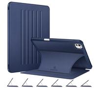 FINTIE Coque Multi-Angle pour iPad Pro 11 Pouces M5/M4 (2025/2024) | Etui Magnétique 6 Angles, avec Rangement de Stylet, Housse Antichoc, Veille/Réveil Automatique, Marine