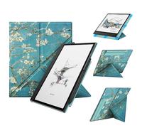 FINTIE Coque pour 10.3" Boox Note Air5 C 2025 et Note Air4 C/Air3 C, Etui Fin avec Fermeture Magnétique, Housse Multiposition Verticale et Horinzontale, Fleur Printanière