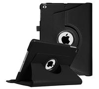 FINTIE Coque pour iPad 6e/5e Gen 2018/2017 & iPad Air 2/1-9.7 Pouces | Étui de Protection Rotatif à 360 Degrés, Housse avec Sommeil/Réveil Automatique, Noir
