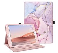 FINTIE Coque pour iPad 9.7 2018/2017 / iPad Air 2 / iPad Air 9.7 Pouces- Etui de Protection Multi Angles Housse Folio Stand Case Cover avec Poche et Fonction Sommeil/Réveil Automatique, Rose Poudré