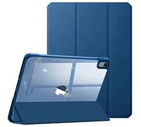 FINTIE Coque pour iPad (A16) 11 Pouces 11ème Génération 2025, iPad 10ème Génération 10.9 Pouces 2022 - Coque Arrière Transparente Claire, Housse avec Bords Antichoc, Bleu Marine