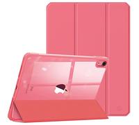 FINTIE Coque pour iPad (A16) 11 Pouces 11ème Génération 2025, iPad 10ème Génération 10.9 Pouces 2022 - Coque Arrière Transparente Claire, Housse avec Bords Antichoc, Rose