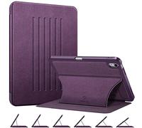 FINTIE Coque pour iPad (A16) 11 Pouces 11ème Génération 2025, iPad 10ème Génération 10.9 Pouces 2022, Etui Magnétique Fixation à 6 Angles + Rangement de Stylet, Housse Antichoc, Pourpre
