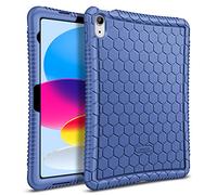 FINTIE Coque pour iPad (A16) 11ème Génération 11 Pouces 2025, iPad 10ème Génération 10.9 Pouces 2022 - Etui en Silicone Souple Antichoc Housse Légère et Anti-dérapante, Bleu Marine