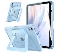 FINTIE Coque pour iPad A16 11e Génération 11" 2025/iPad 10e Gén 10.9" 2022 | avec Béquille Réglable et Porte-Stylet, Etui Givré Multiposition, Adapté au Travail et aux Etudiants, Bleu Ciel