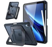 FINTIE Coque pour iPad (A16) 11ème Génération 11” 2025 et iPad 10e Génération 10.9” 2022, [Béquille Réglable&Ranger Le Stylet] Etui Givré Multiposition, Adapté au Travail et aux Etudiants, Noir