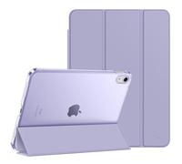 FINTIE Coque pour iPad A16 11ème Génération 11 Pouces 2025, iPad 10ème Génération 10.9 Pouces 2022 - Coque Arrière Rigide Transparente Givrée, Housse Fine Légère Etui Pliable, Lilas