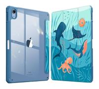 FINTIE Coque pour iPad (A16) 11ème Génération 11 Pouces 2025, iPad 10ème Génération 10.9 Pouces 2022 - [Rangement de Stylet] Coque Transparente Claire, Housse Bord Antichoc, Parc Océan