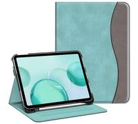 FINTIE Coque pour iPad (A16) 11ème Génération 11 Pouces 2025, iPad 10ème Génération 10.9 Pouces 2022 - [Rangement de Stylet] Housse Multipositions Etui avec Poche de Document, Turquoise