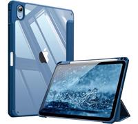 FINTIE Coque pour iPad (A16) 11ème Génération 11 Pouces 2025, iPad 10ème Génération 10.9 Pouces 2022 - [Rangement de Stylet] Coque Transparente Claire, Housse Bord Antichoc, Bleu Marine
