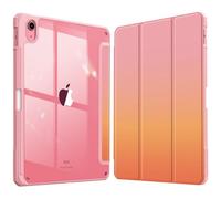 FINTIE Coque pour iPad (A16) 11ème Génération 11 Pouces 2025, iPad 10ème Génération 10.9 Pouces 2022 - [Rangement de Stylet] Coque Transparente Claire, Housse Bord Antichoc, Ombre Crépusculaire