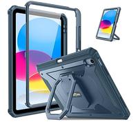 FINTIE Coque pour iPad (A16) 11ème Génération 11 Pouces 2025, iPad 10ème Génération 10.9 Pouces 2022 - [Tuatara Support Pivotant à 360°] Etui Robuste Antichoc Housse avec Protection d'écran, Bleu