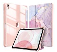 FINTIE Coque pour iPad Air 11 Pouces M3/M2 (2025/2024), iPad Air 5/4 10.9 Pouces (2022/2020) - [Rangement de Stylet] Housse Transparente Claire Etui Antichoc Veille/Réveil Auto, Marbre Glorieux