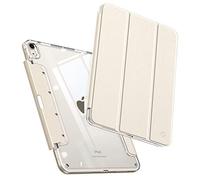 FINTIE Coque pour iPad Air 11 Pouces M3/M2 (2025/2024), iPad Air 5/4 10.9 Pouces (2022/2020) - [Tiroir Rétractable pour Ranger Pencil] Housse Transparente Claire Etui Antichoc, Lumière Stellaire