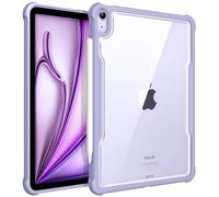 FINTIE Coque pour iPad Air 11 Pouces M3/M2 (2025/2024), iPad Air 5/4 10.9 Pouces (2022/2020) - Housse Arrière Transparente Etui Fin Légère avec Pare-Chocs en TPU Antichoc, Lilas